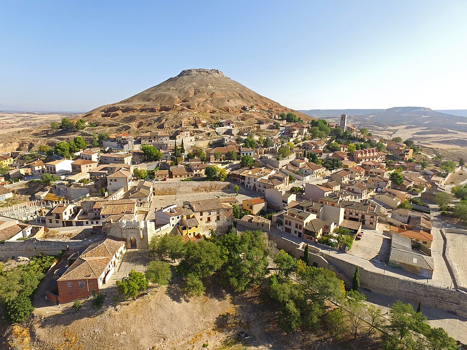Vista aérea de Hita, uno de los pueblos bonitos cerca de Madrid